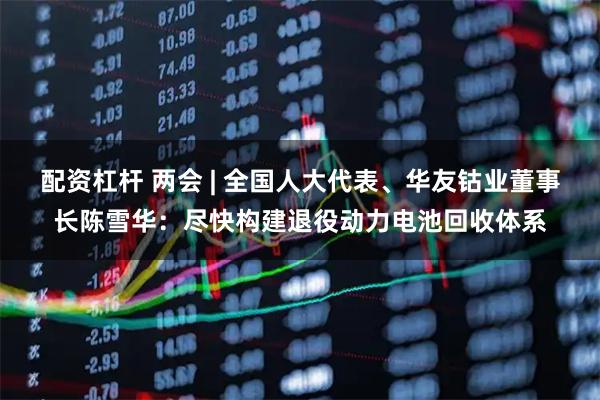 配资杠杆 两会 | 全国人大代表、华友钴业董事长陈雪华：尽快构建退役动力电池回收体系